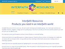 Tablet Screenshot of interfaithresources.com